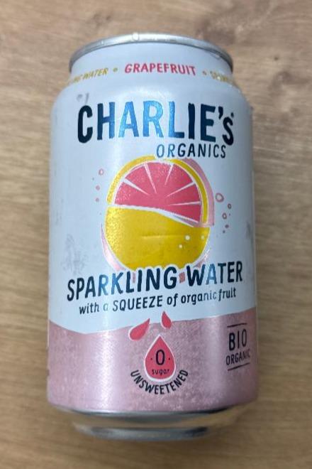 Fotografie - Grapefruit sparkling water unsweetened Charlie's Organics