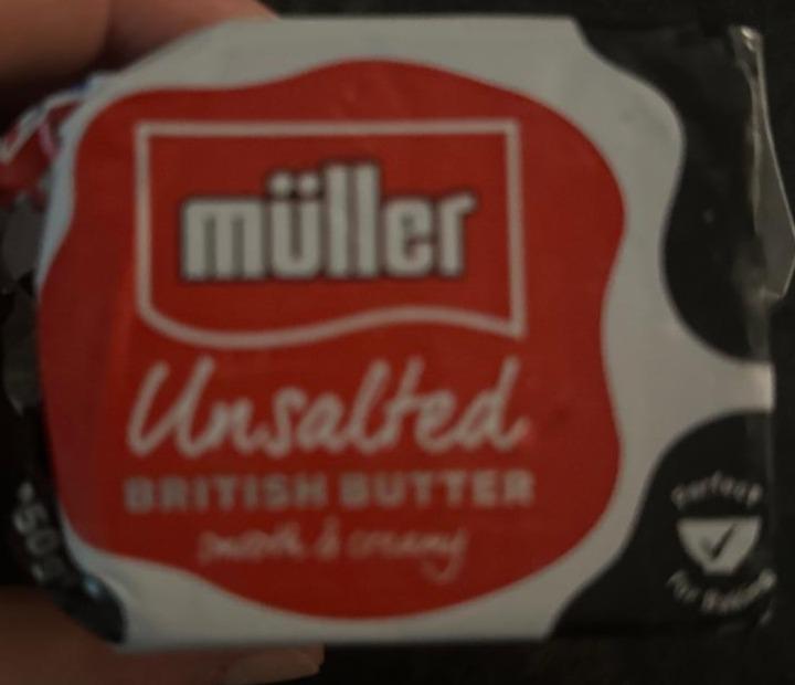 Fotografie - Unsalted british butter Müller