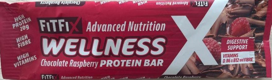 Fotografie - Advanced nutrition wellness chocolate raspberry protein bar FitFix