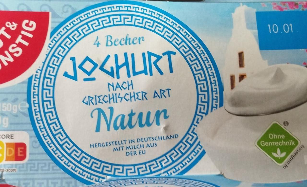 Fotografie - Joghurt nach griechischer Art Gut&Günstig Edeka