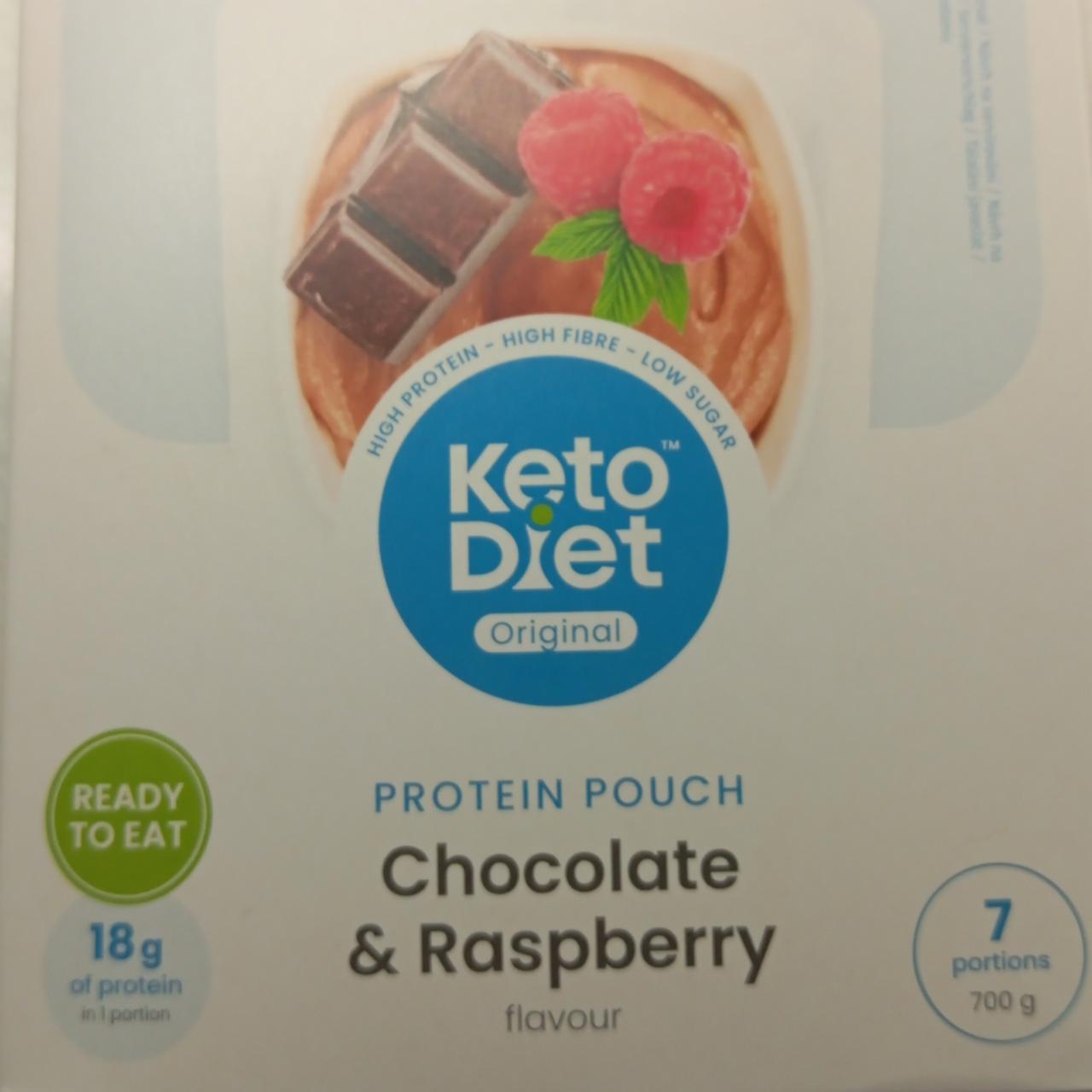 Fotografie - Protein pouch chocolate & raspberry flavour KetoDiet