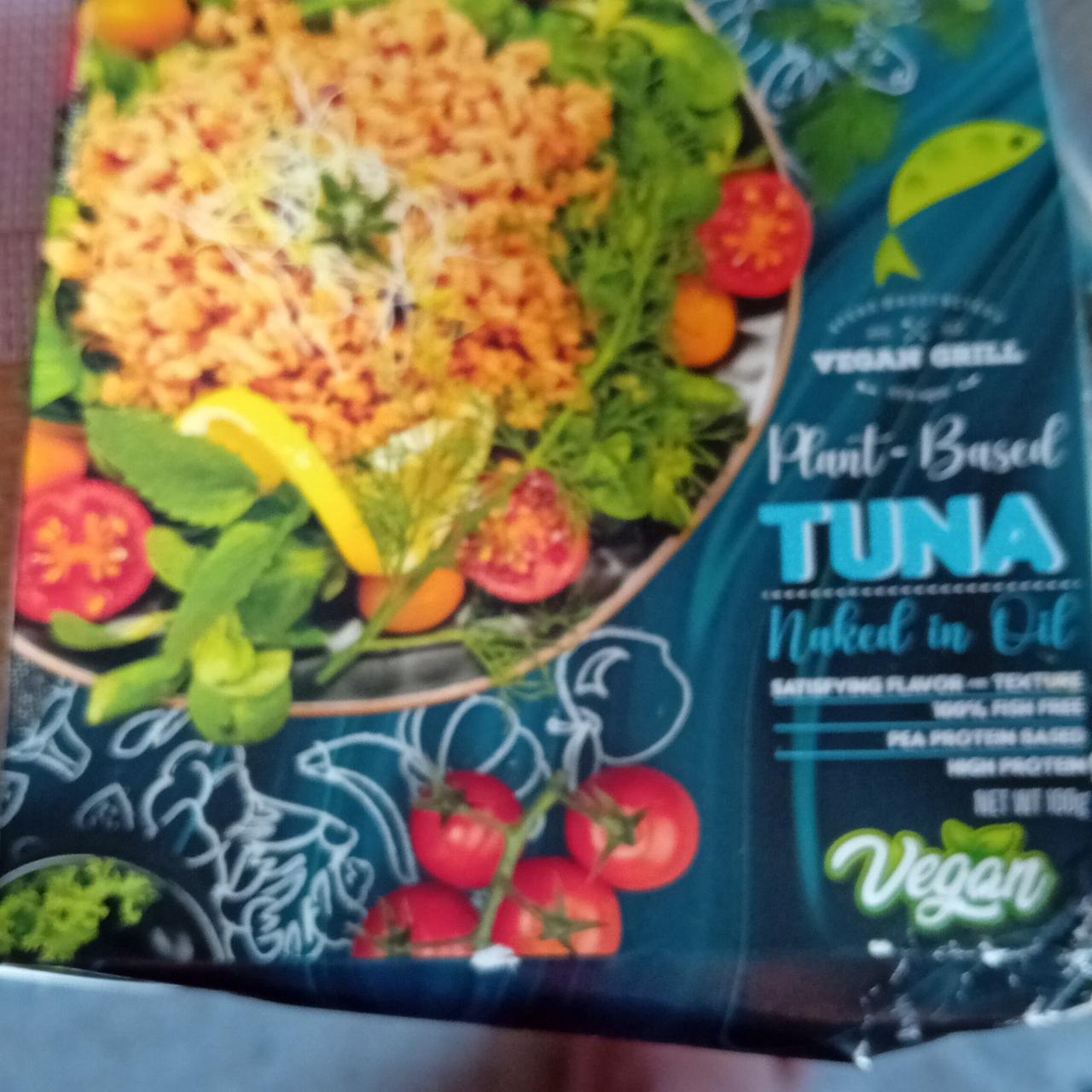 Fotografie - Plant-based tuna naked in oil Vegan Grill