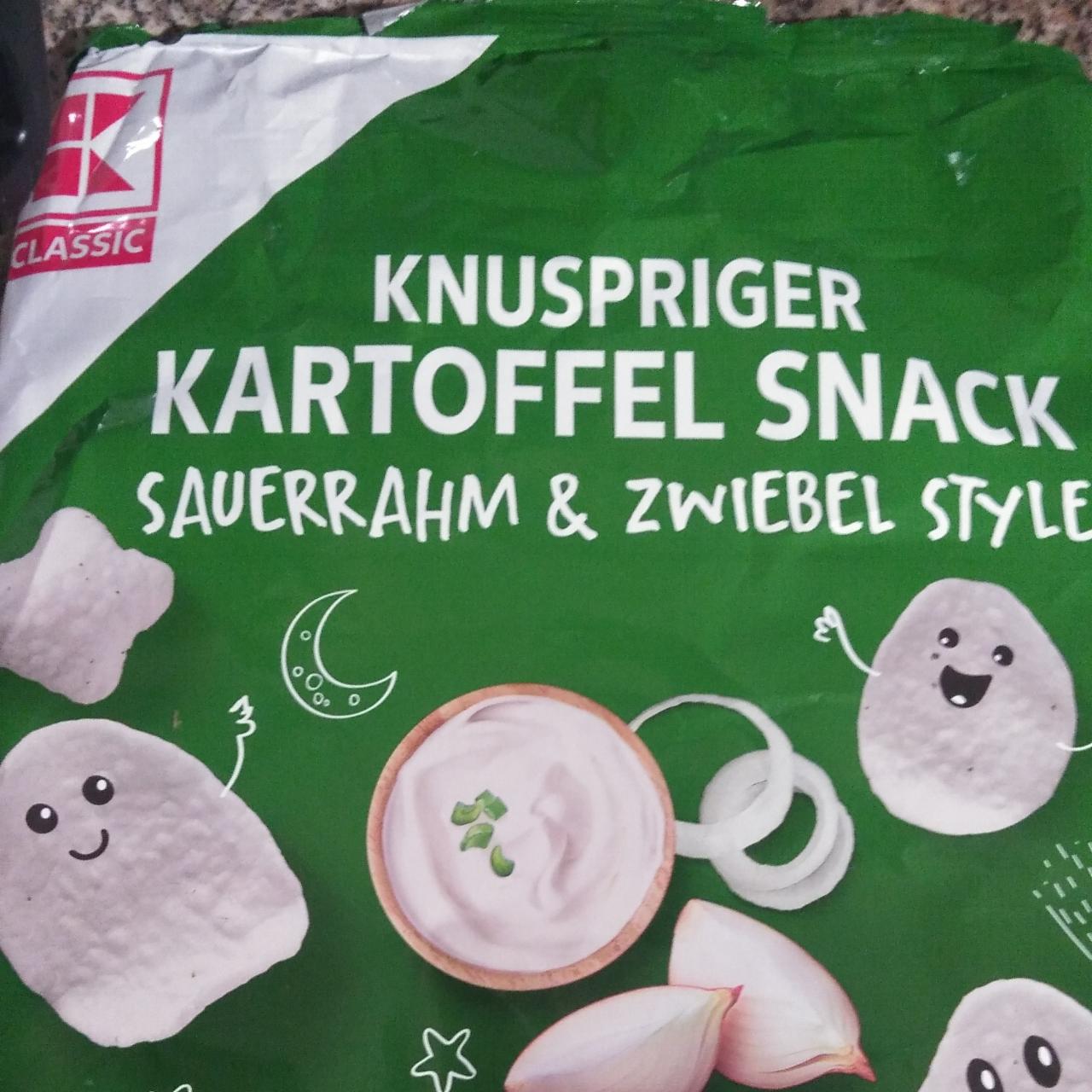 Fotografie - Knuspriger kartoffel snack sauerrahm & zwiebel style K-Classic