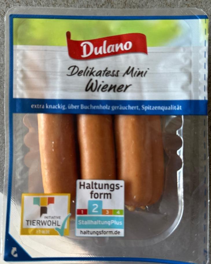 Dulano Mini Wiener - kalorie, kJ a nutriční hodnoty