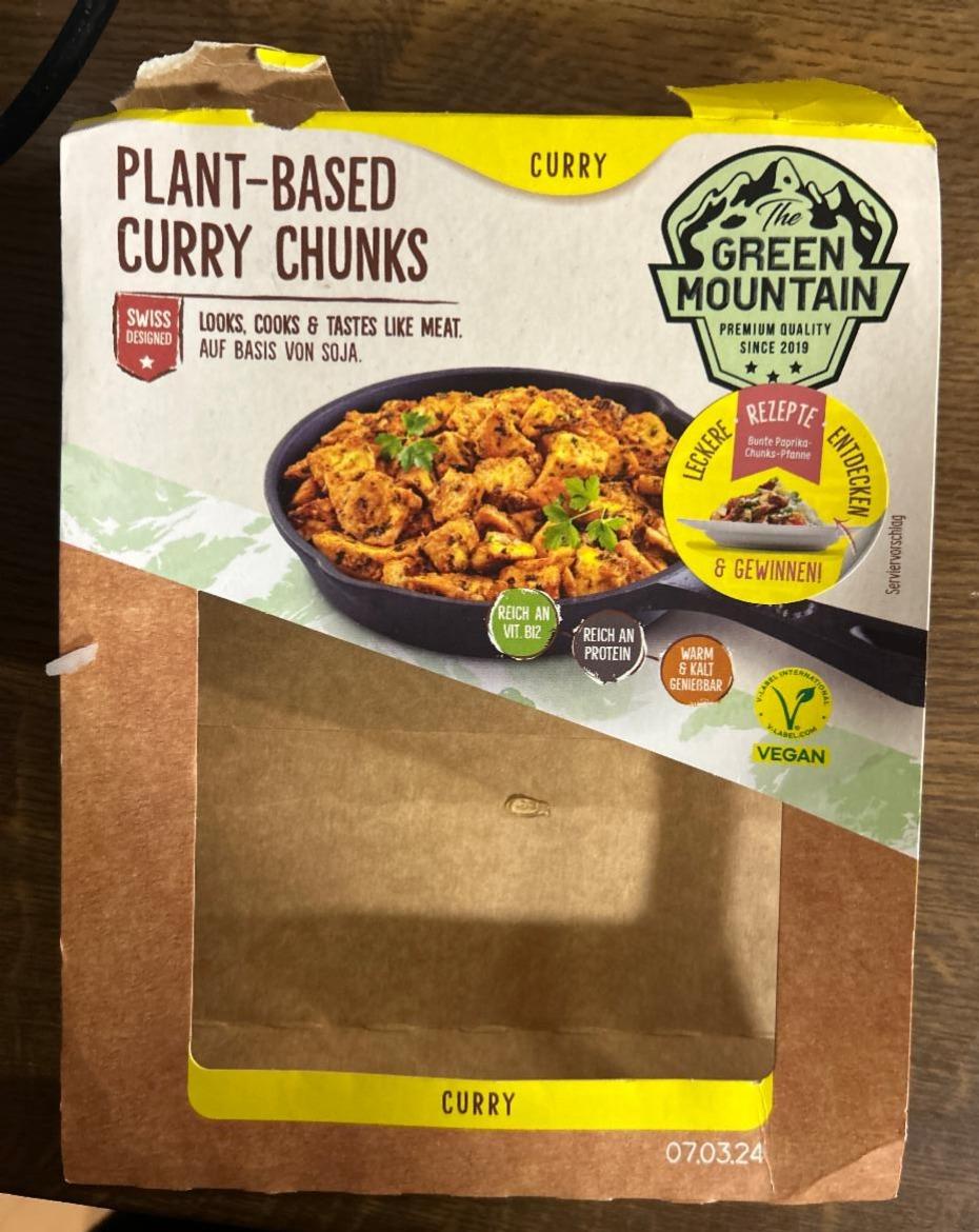 Fotografie - Plant-based Curry Chunks Green Mountain