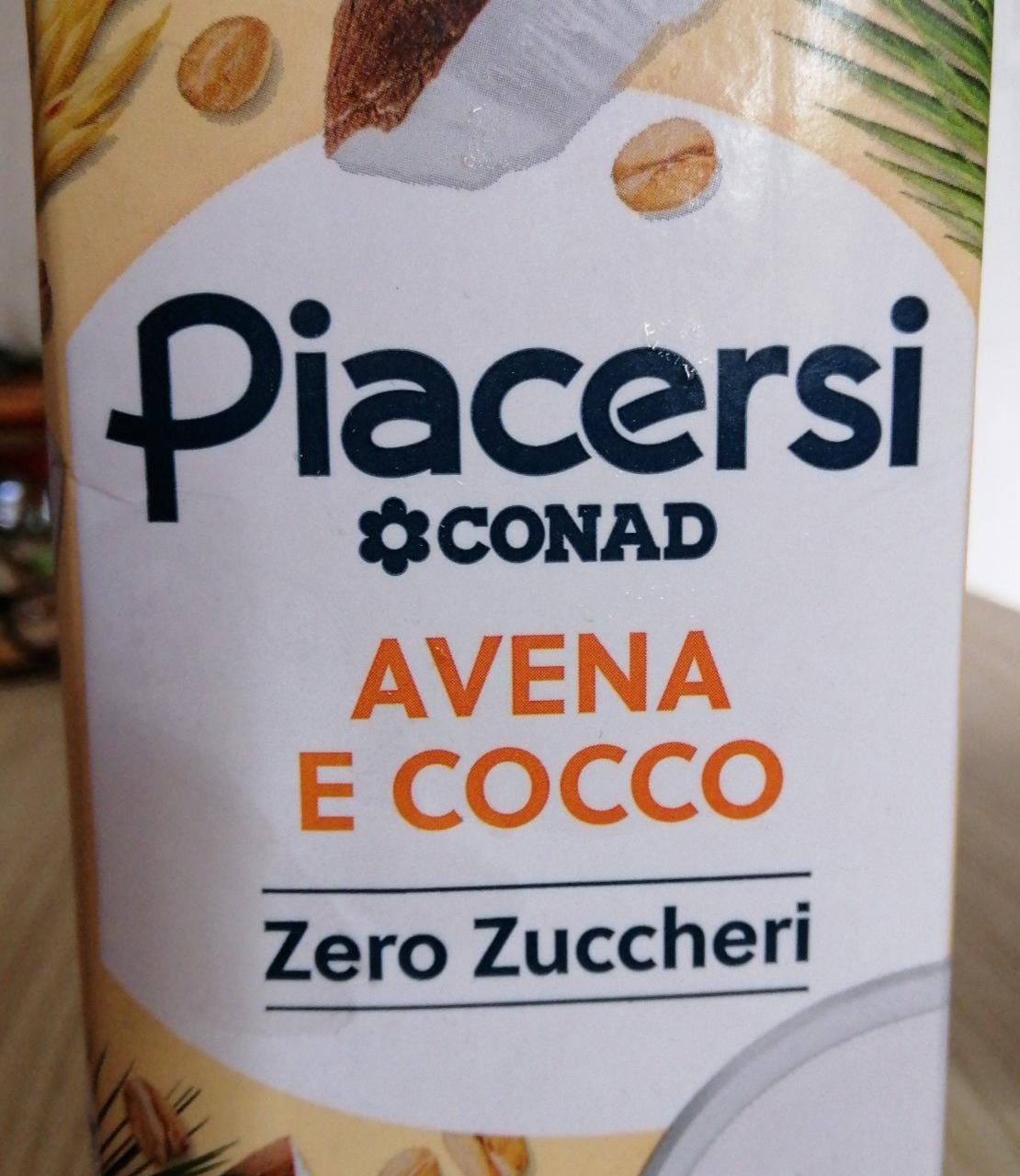 Fotografie - Avena e cocco zero zuccheri Piacersi Conad