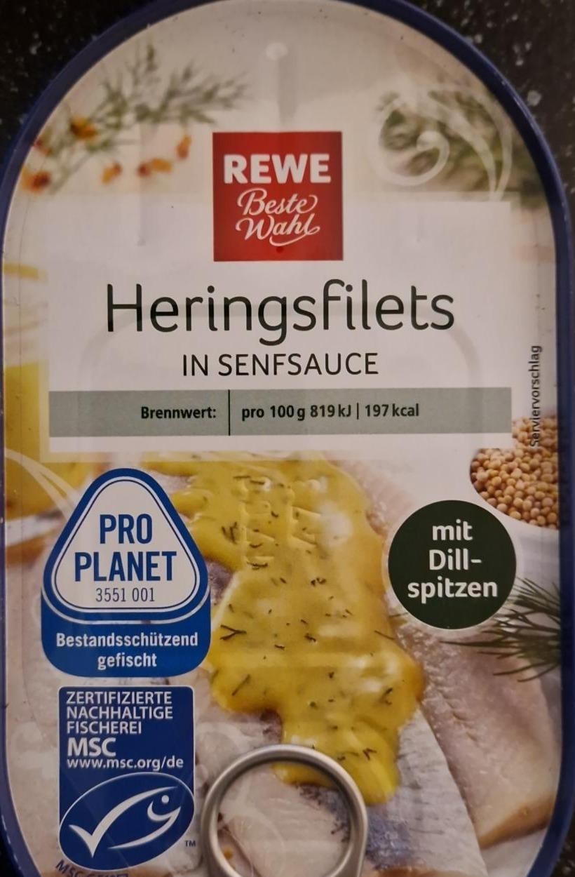 Fotografie - Heringsfilets in senfsauce Rewe beste wahl