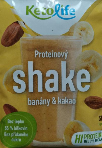 Fotografie - Proteinový shake banány a kakao Ketolife