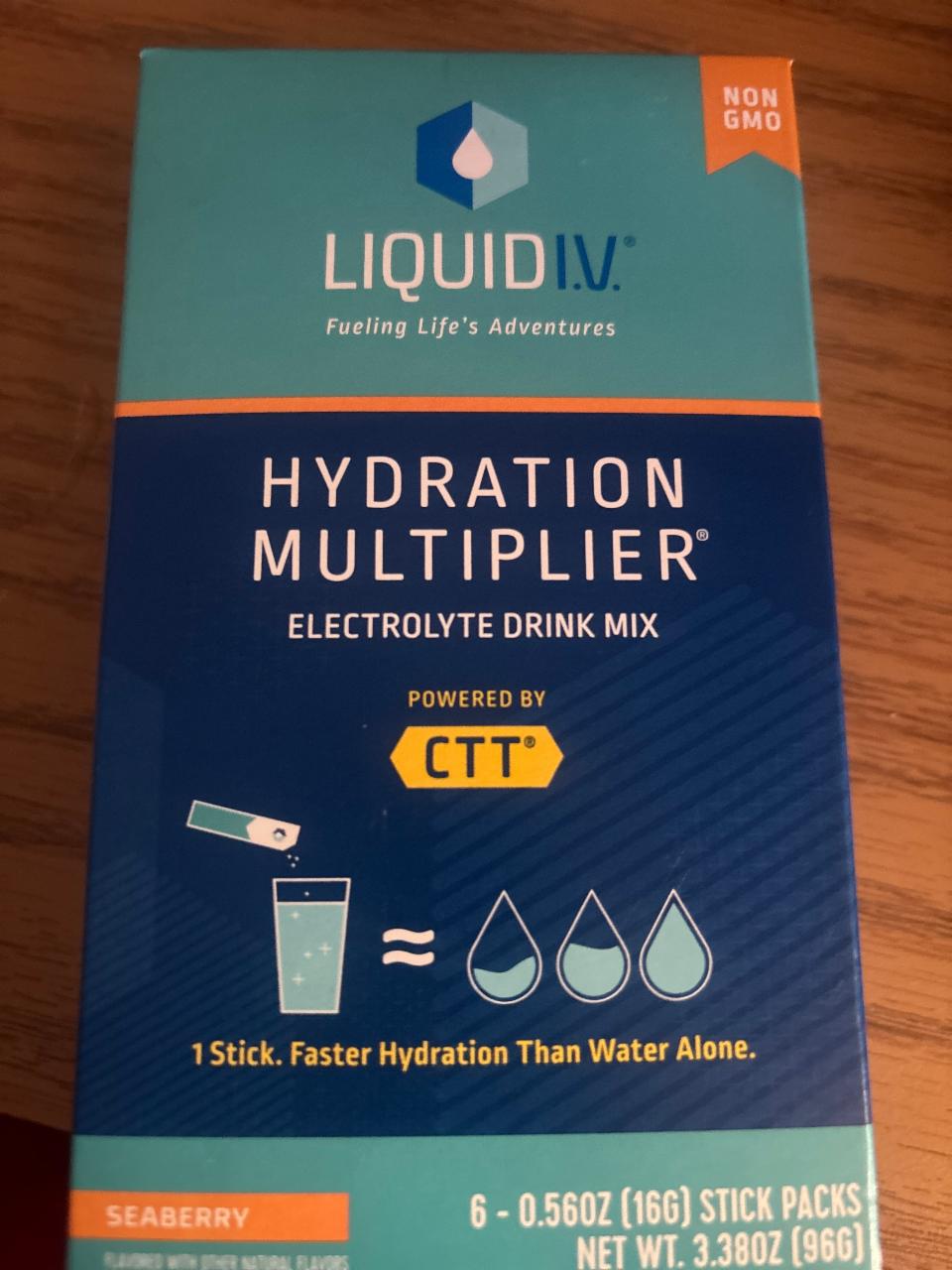 Fotografie - Hydration multiplier electrolyte drink mix seaberry Liquid I.V.