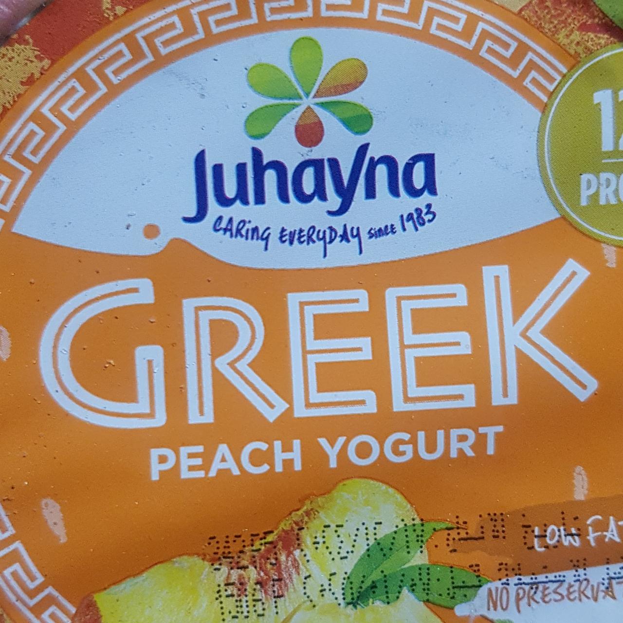 Fotografie - Greek peach yogurt Juhayna