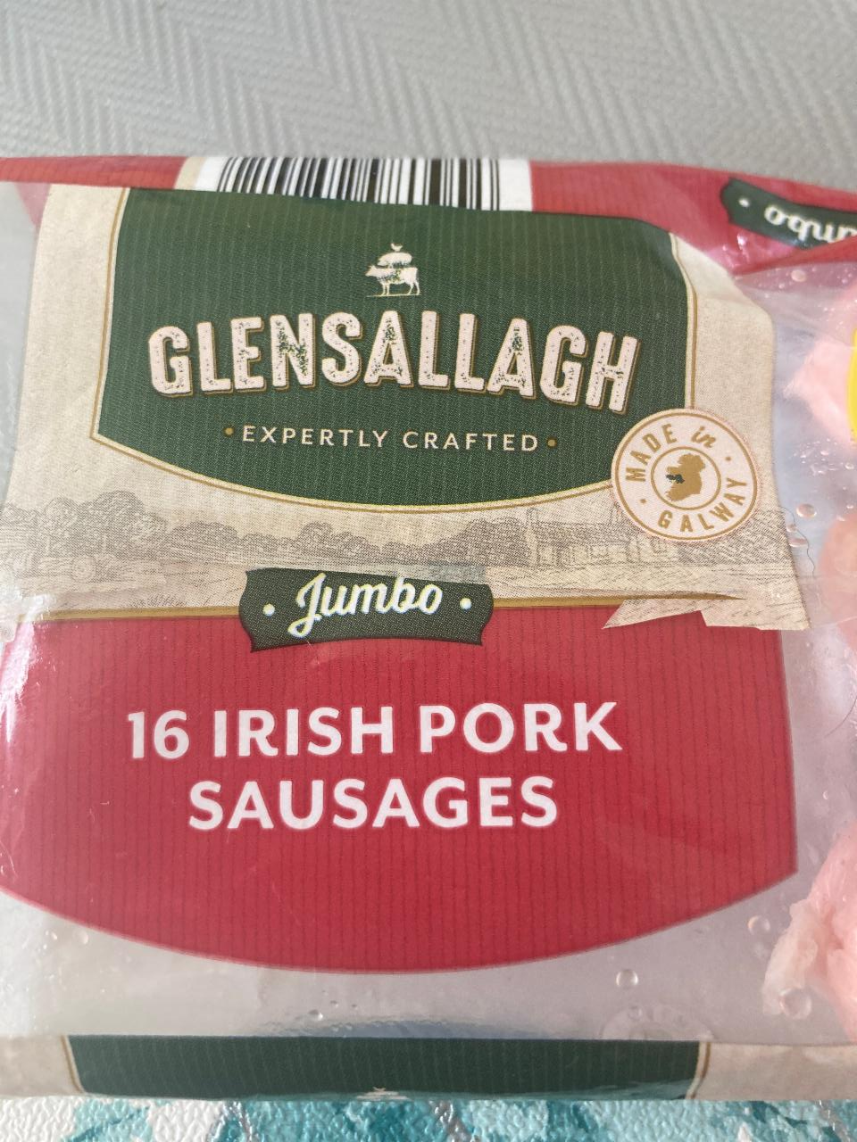 Fotografie - Jumbo 16 irish pork sausages Glensallagh