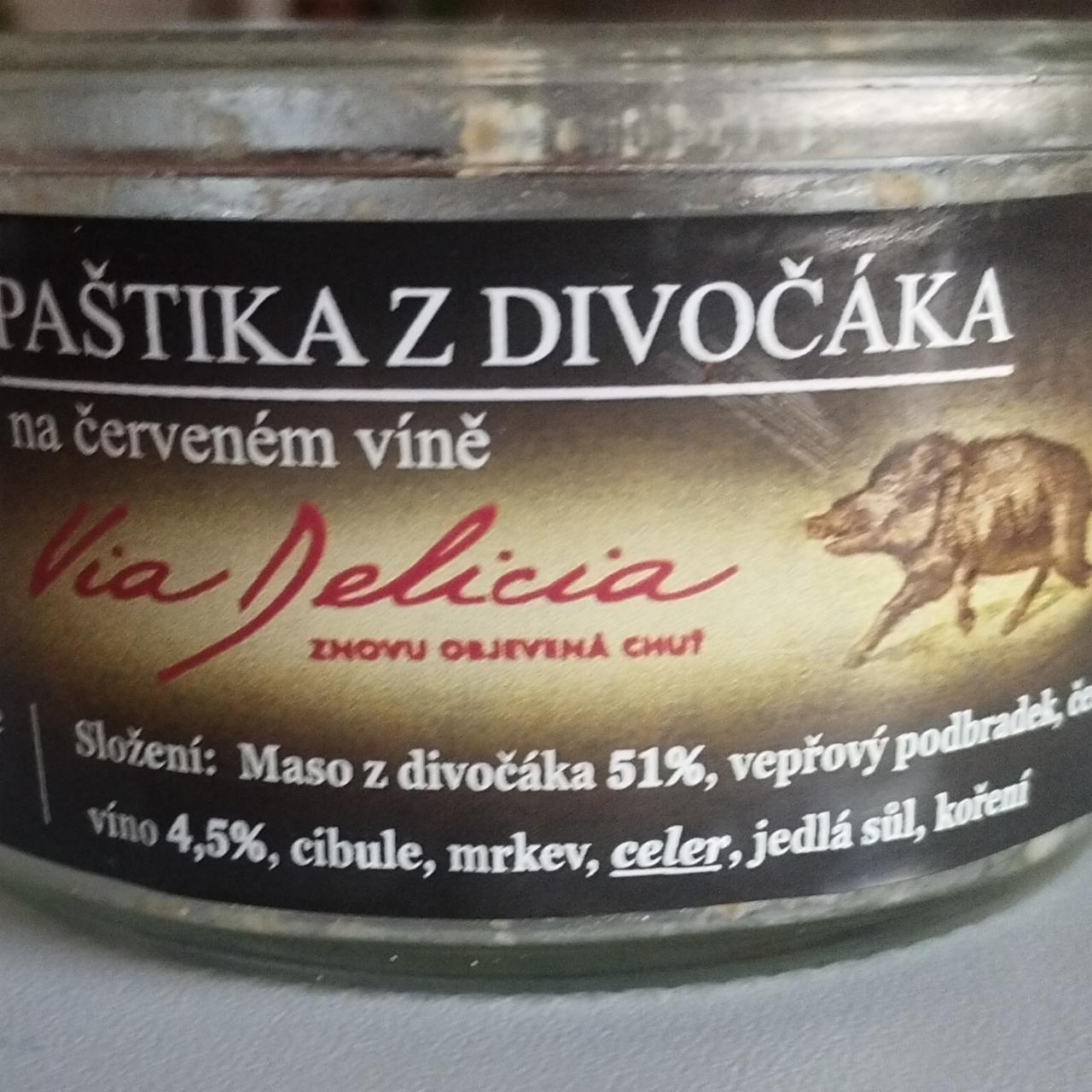 Fotografie - Paštika z divočáka na červeném víně Via Delicia