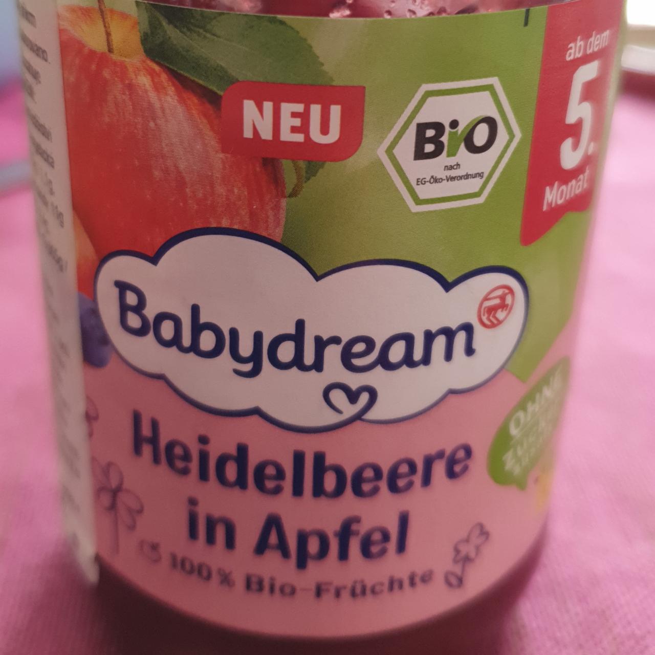 Fotografie - bio ovocné pyré jablko-borůvka Babydream