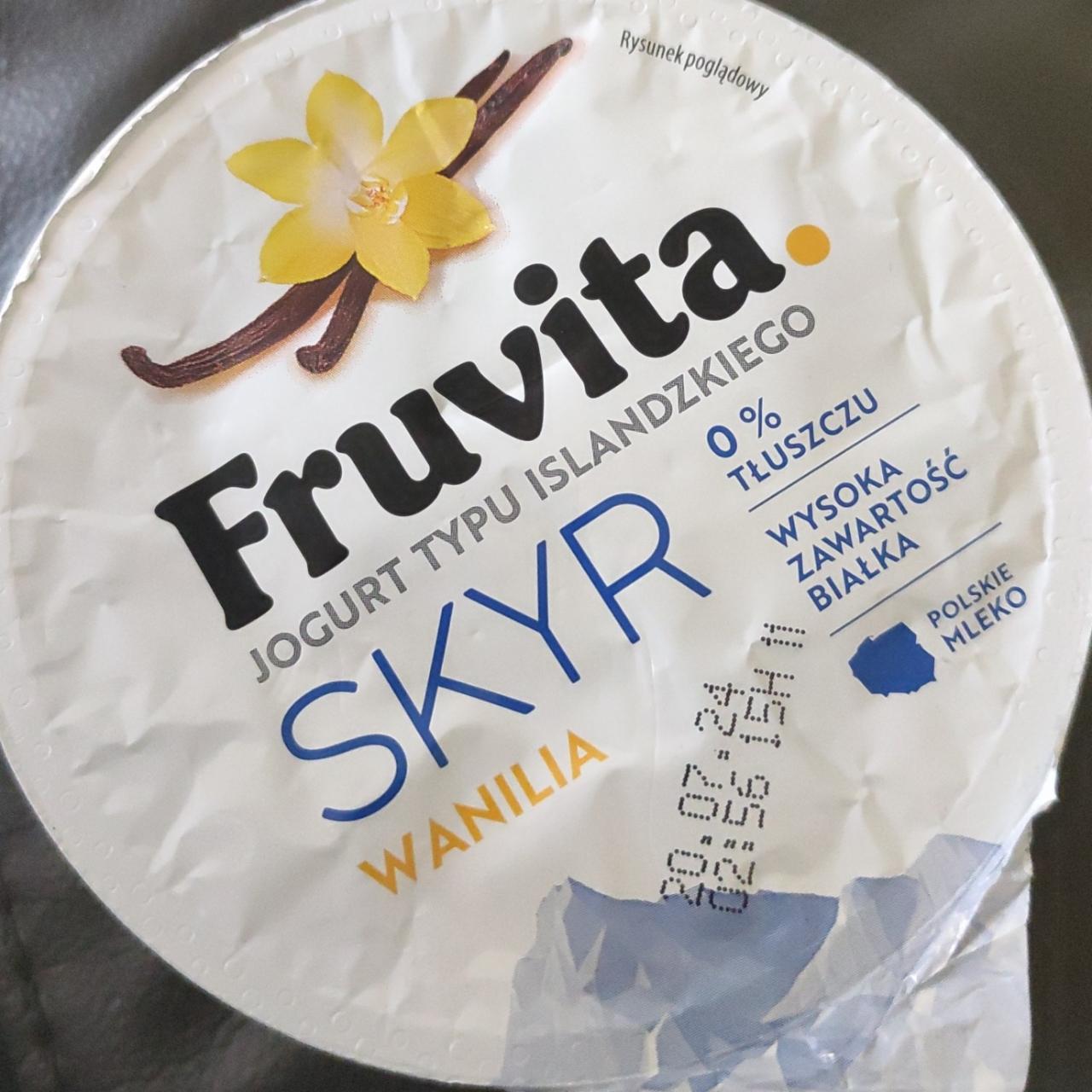 Fotografie - Jogurt typu islandzkiego Skyr wanilia 0% FruVita