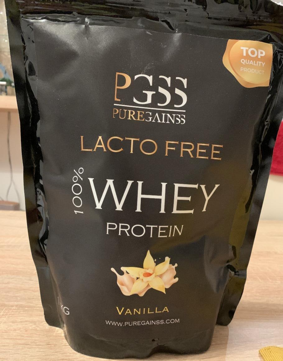 Fotografie - Lacto free 100% whey protein vanilla PGSS