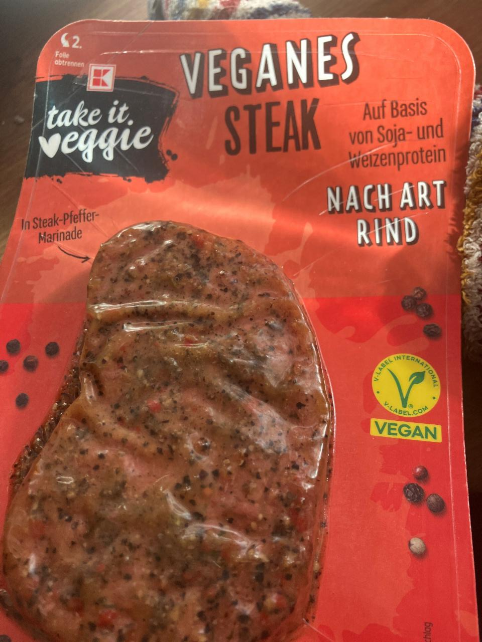 Fotografie - Veganes steak nach art rind K-take it veggie