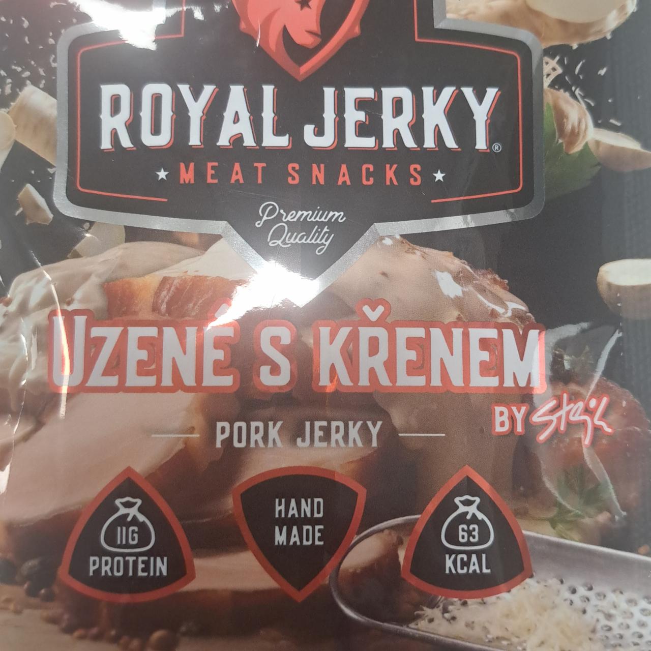 Fotografie - Pork jerky uzené s křenem by stejk Royal Jerky