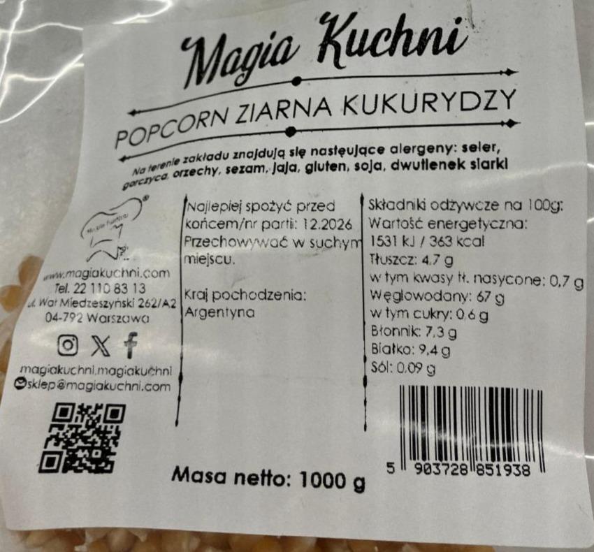 Fotografie - Popcorn ziarna kukurydzy Magia kuchni