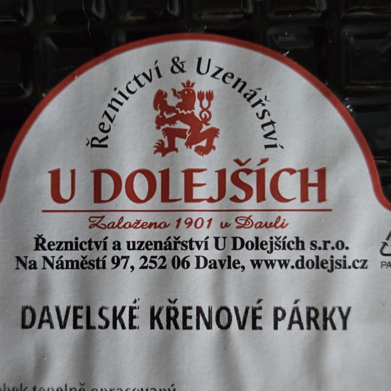 Fotografie - Davelské křenové párky Řeznictví & uzenářství U Dolejších