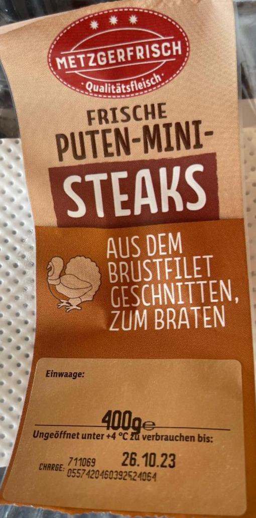 Frische Puten Mini Steaks Metzgerfrisch kalorie, - nutriční hodnoty kJ a