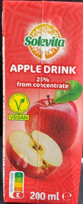 Fotografie - Apple drink 25% from concentrate Solevita