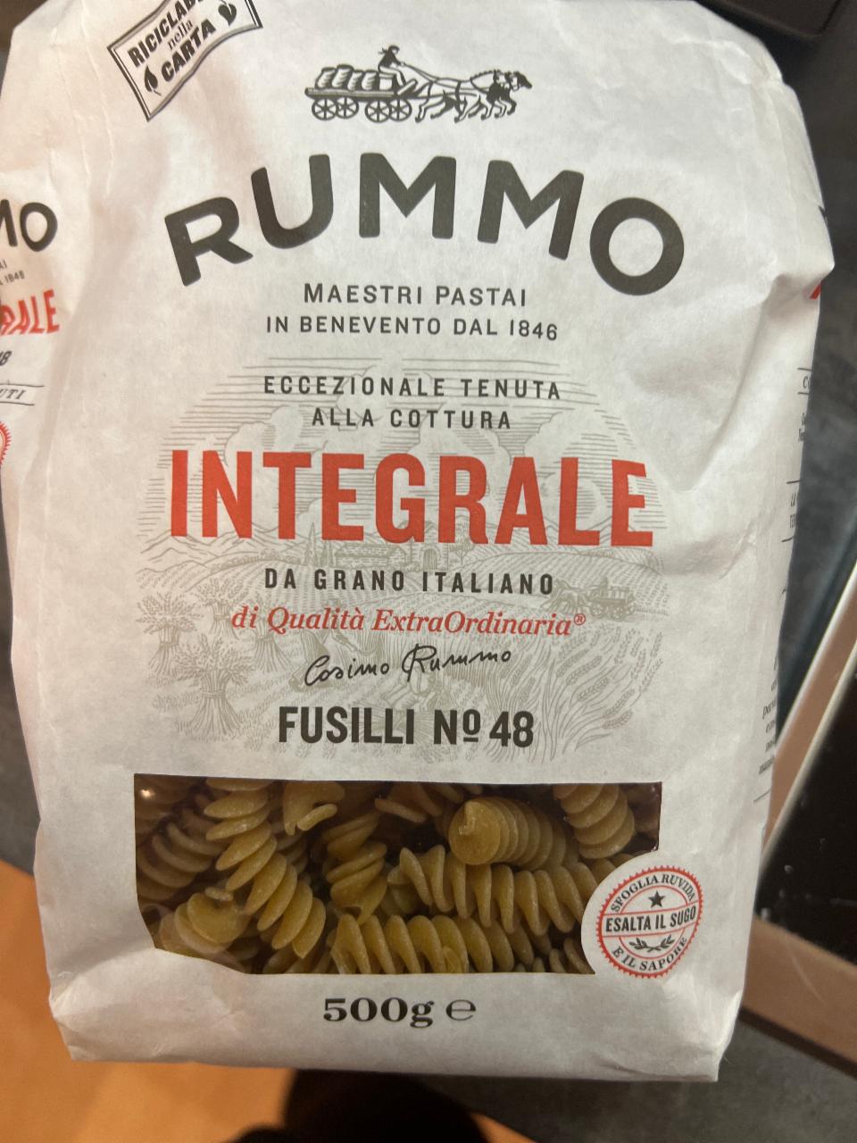 Fotografie - Integrale fusilli Rummo