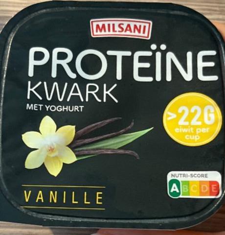 Fotografie - Proteïne kwark met yoghurt vanille Milsani