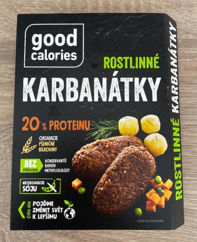 Fotografie - Rostlinné karbanátky 20% proteinu Good calories