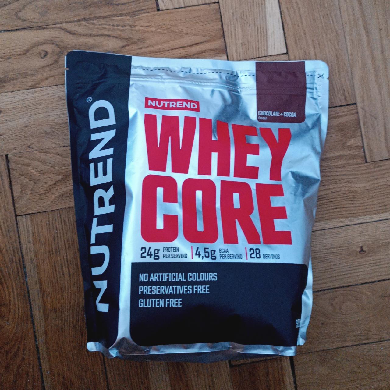 Fotografie - Whey Core Chocolate + Cocoa Nutrend