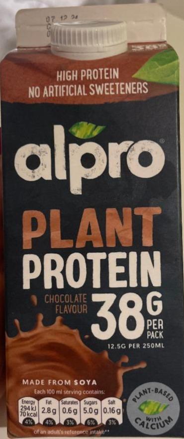 Fotografie - Plant protein 38g chocolate flavour Alpro