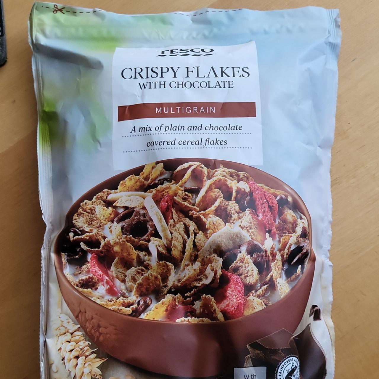 Fotografie - Crispy flakes with chocolate multigrain Tesco