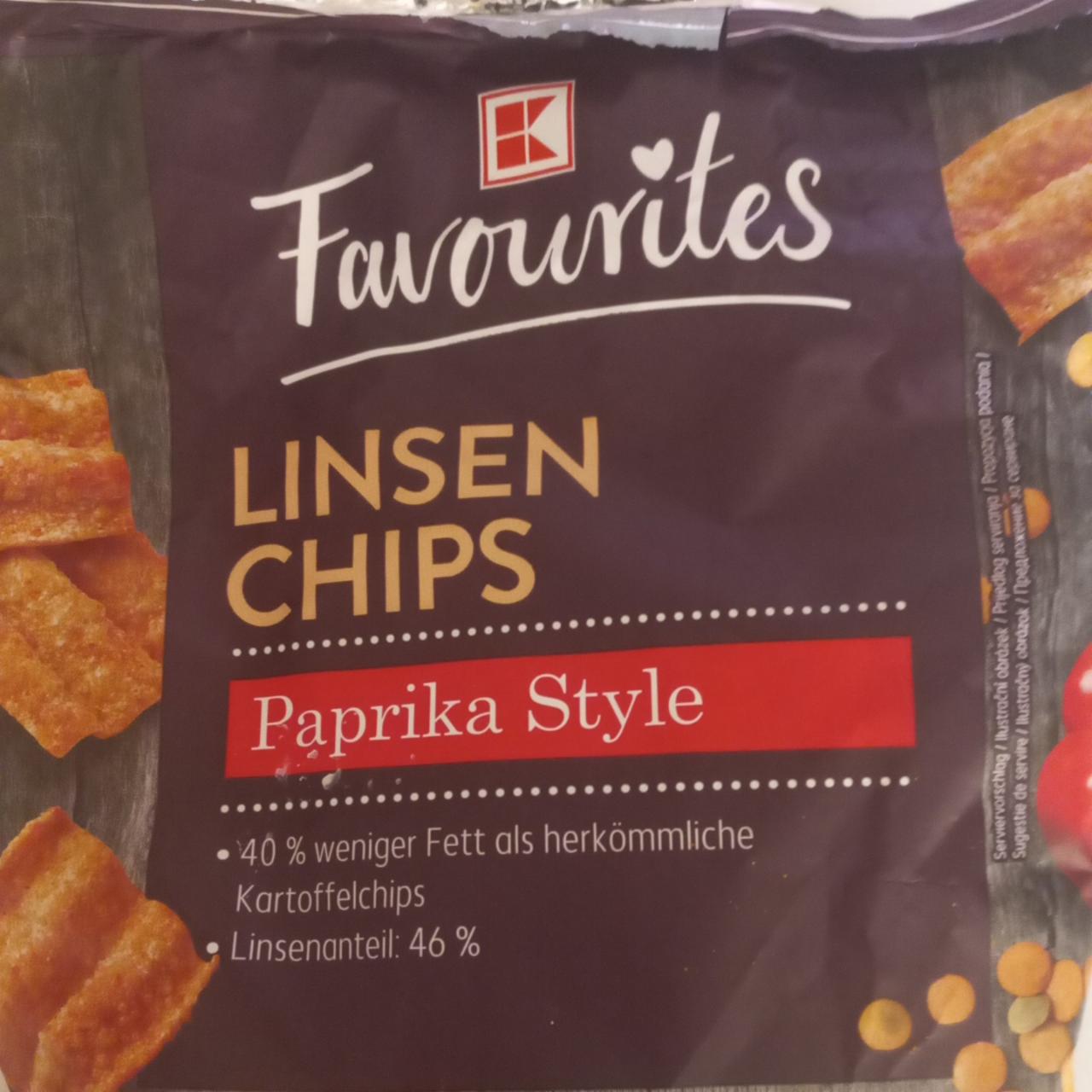 Fotografie - Linsen chips paprika style K-Favourites