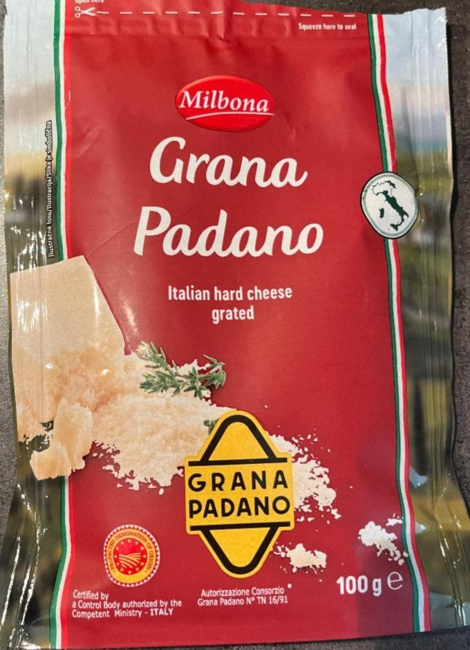 Fotografie - Grana padano italian hard cheese grated Milbona