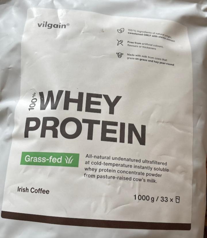 Fotografie - 100% whey protein grass-fed irish coffee Vilgain