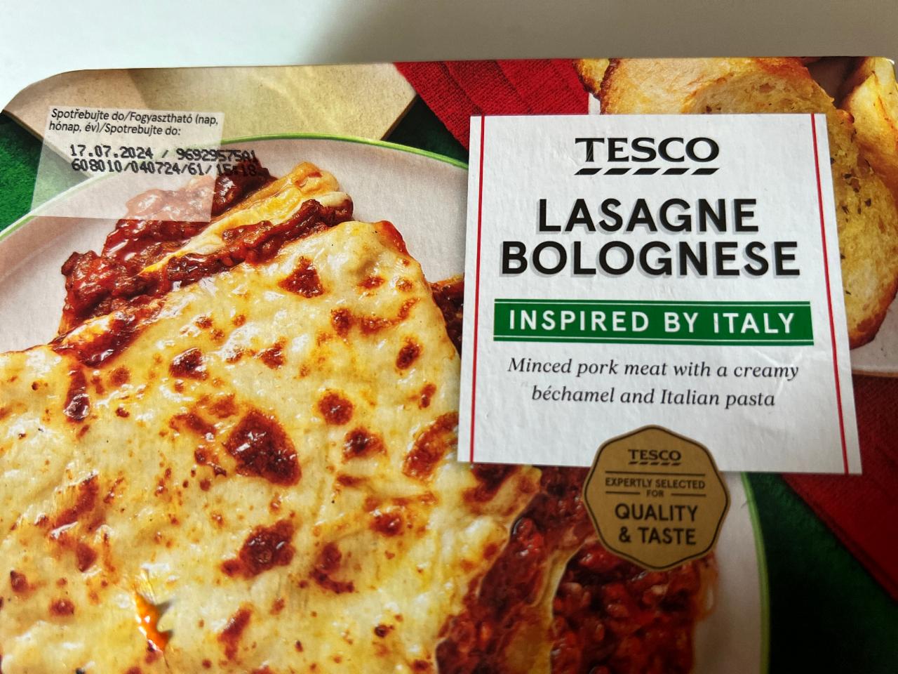 Fotografie - Lasagne bolognese Tesco