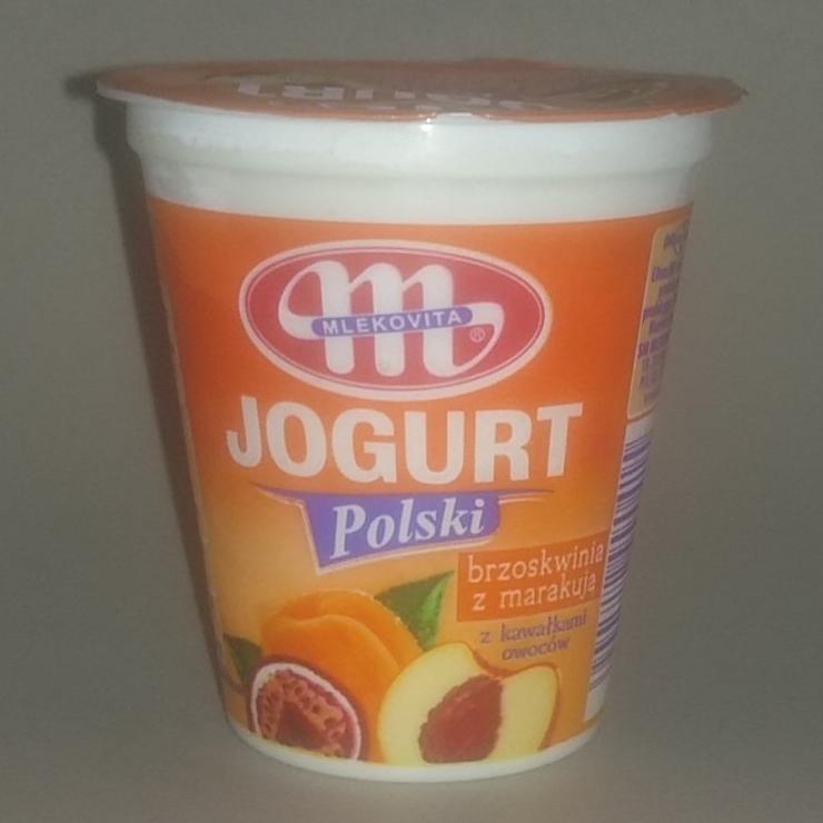 Fotografie - Jogurt polski brzoskwinia z marakuja Mlekovita