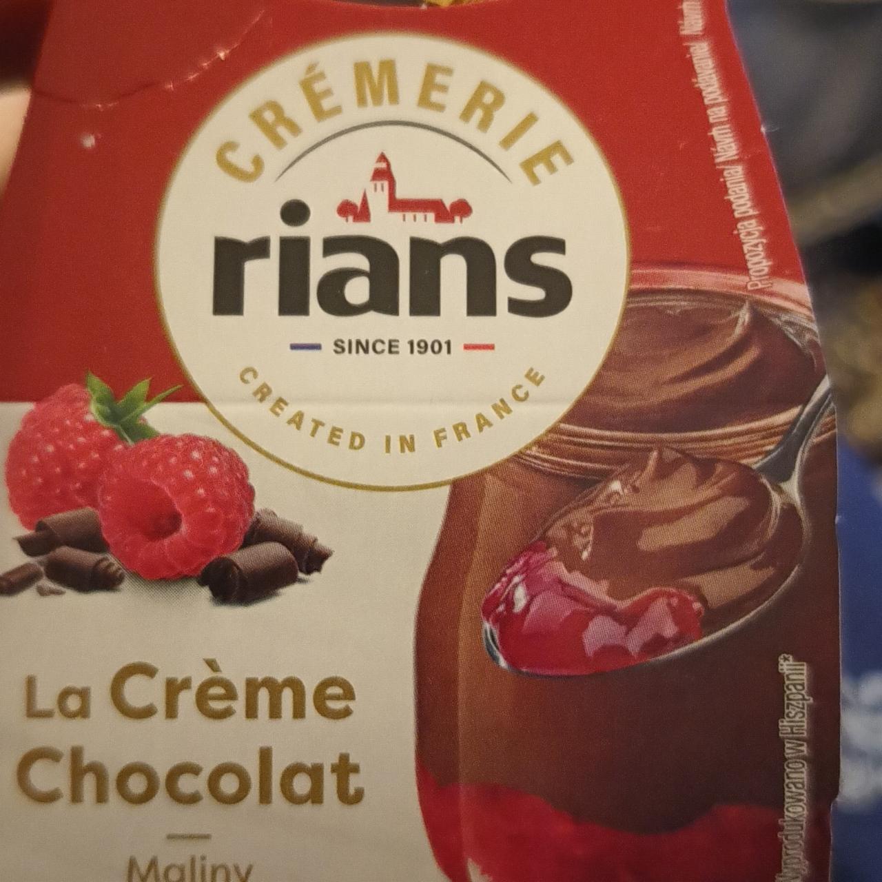 Fotografie - La creme chocolat maliny Rians