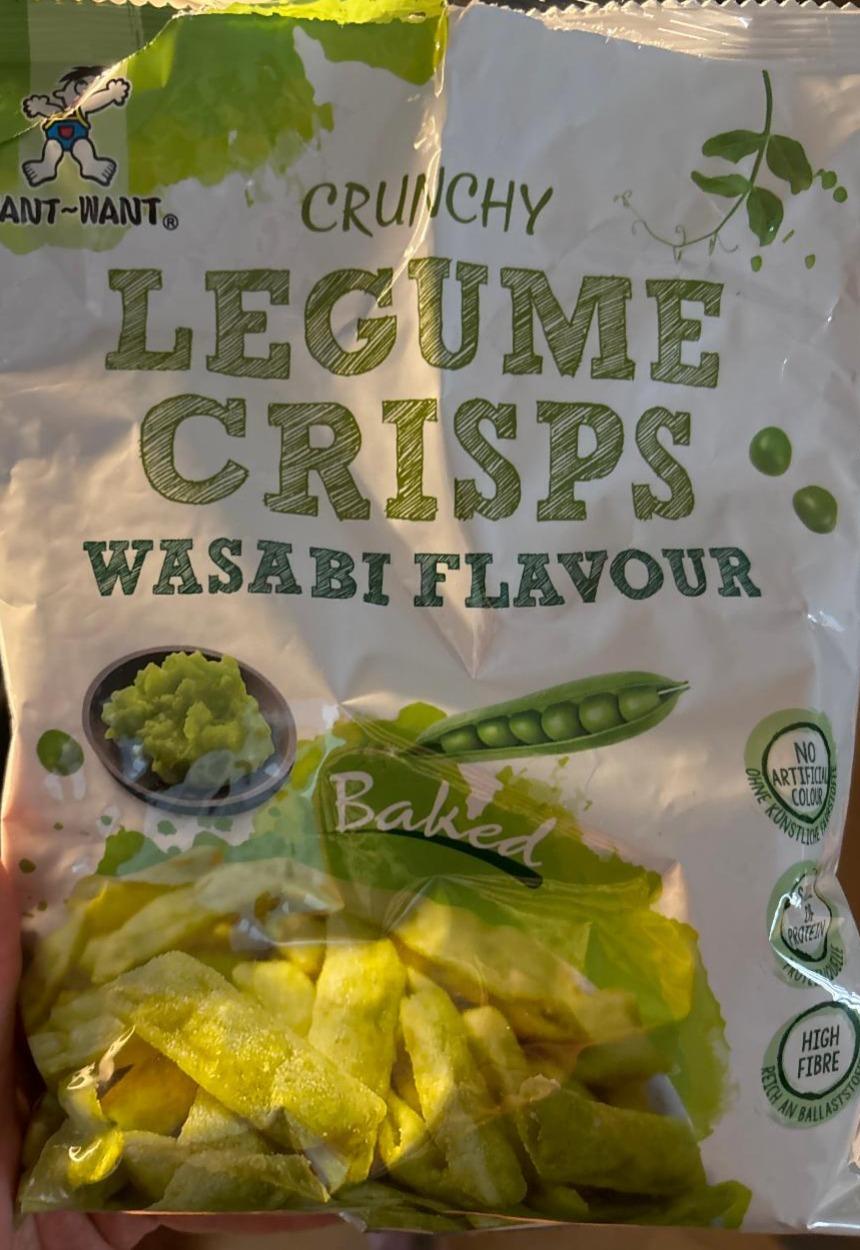 Fotografie - Crunchy legume crisps wasabi flavour Want Want