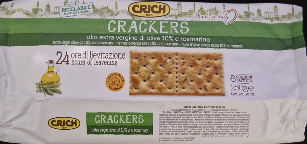 Fotografie - Crackers extra virgin olive oil 10 % and rosemary Crich