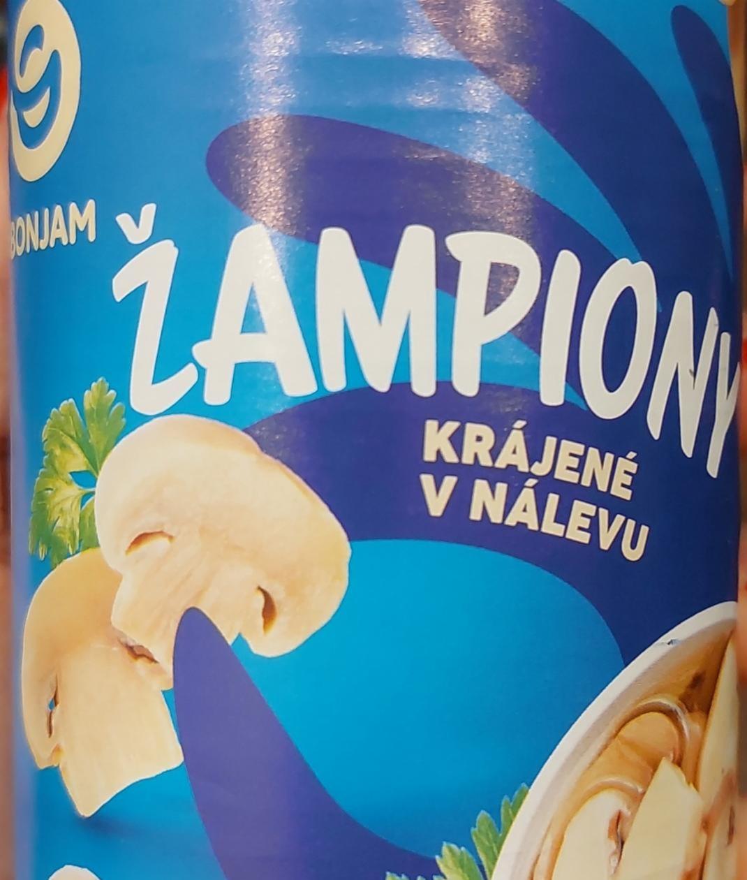 Fotografie - Žampiony krájené v nálevu Bonjam