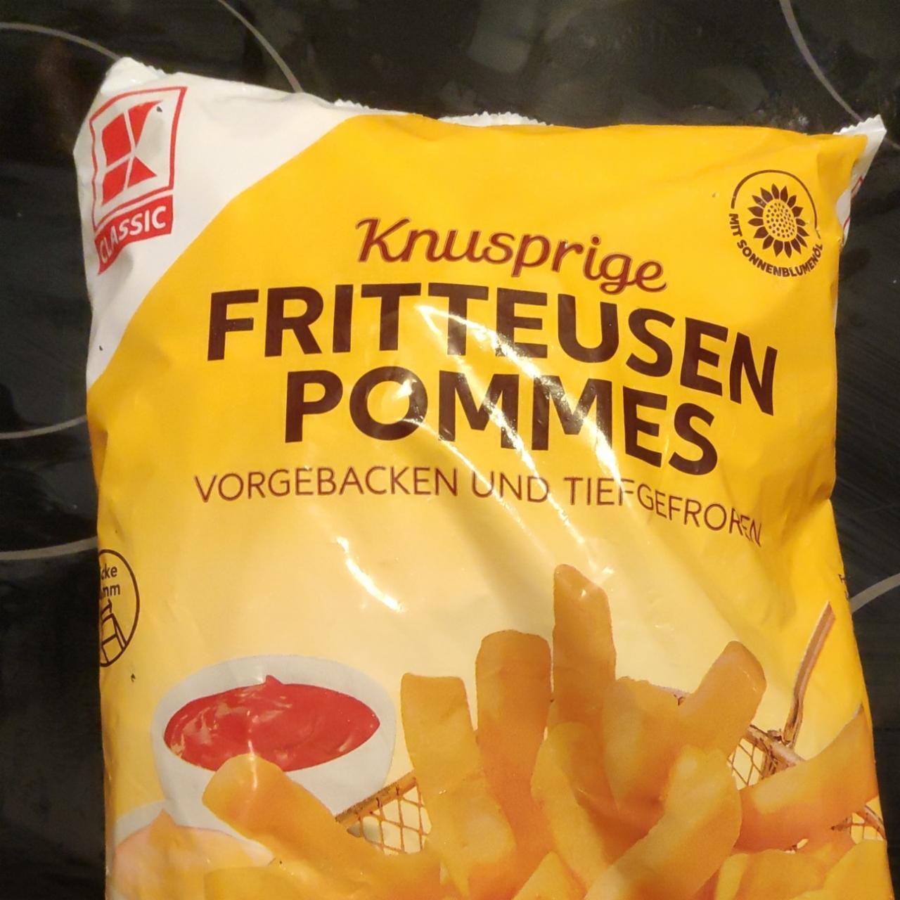 Fotografie - Knusprige fritteusen pommes K-Classic