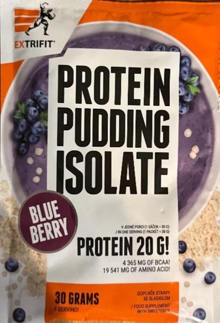 Fotografie - Protein pudding isolate blueberry Extrifit