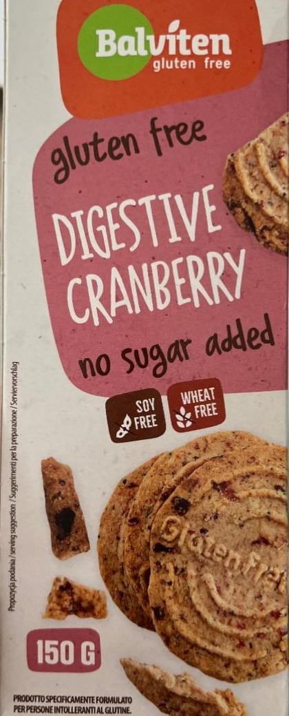 Fotografie - Digestive cranberry no sugar added gluten free Balviten