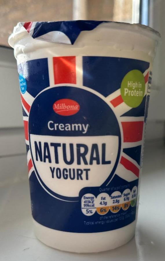 Fotografie - Whole Milk Natural Yoghurt Milbona