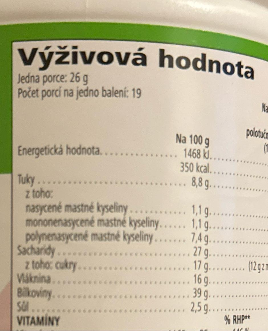 Formula 1 Vyvážené Jídlo S Příchutí Malin A Bílé čokolády Herbalife Nutrition Kalorie Kj A 7052