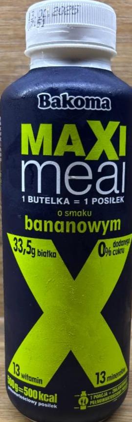 Fotografie - Maxi Meal o smaku bananowym Bakoma