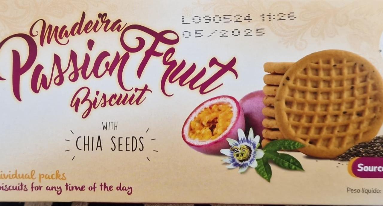 Fotografie - Madeira passion fruit biscuit with chia seeds Insular