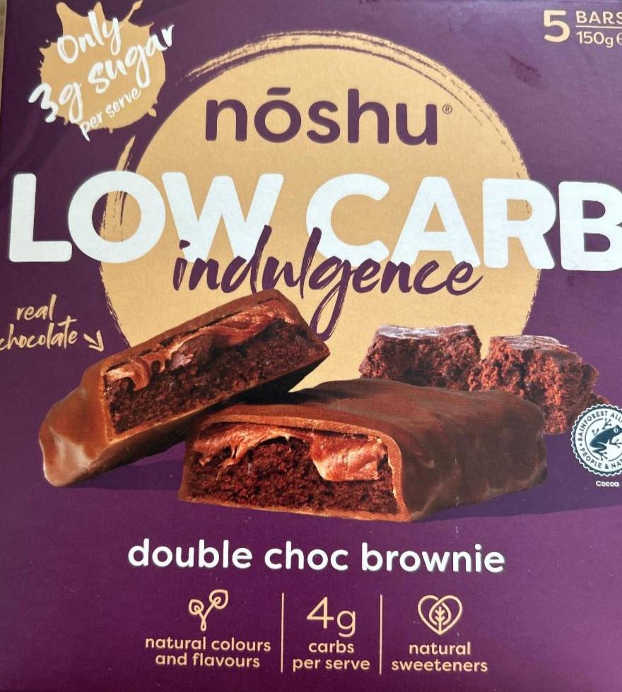 Fotografie - Low carb indulgence double choc brownie Nōshu