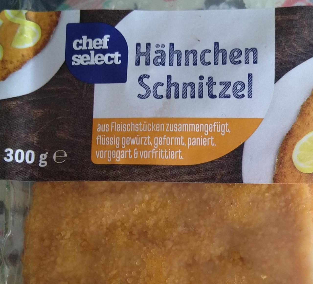 Schnitzel - Hähnchen Chef Select kalorie, hodnoty nutriční kJ a