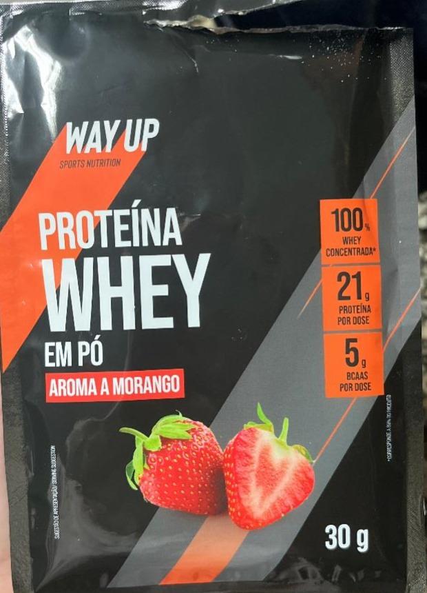 Fotografie - Proteína whey em pó aroma a morango Way up